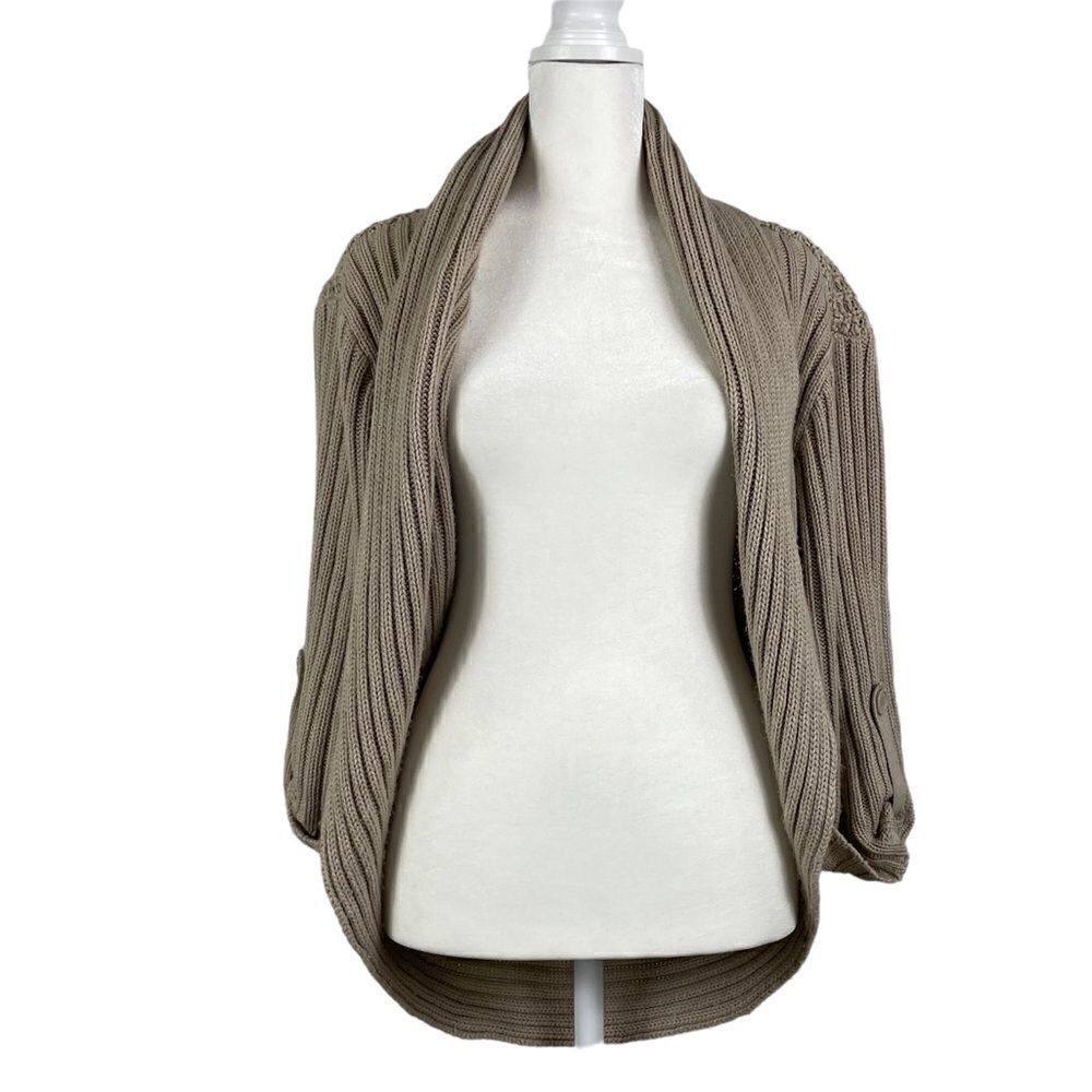 The Limited Sweater Shaw Shrug Tan Long Sleeve Size Medium